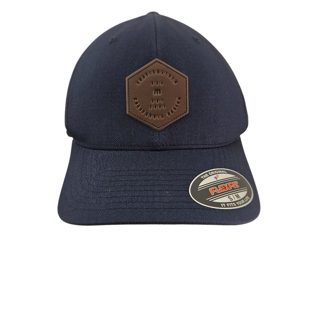 TravisMathew Dopp Blue Baseball Cap S/M Mood Indigo Cotton/Poly Blend USA Design